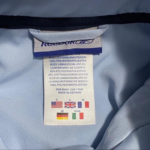 REEBOK Blue Zipper Jacket - Picture 6 of 6